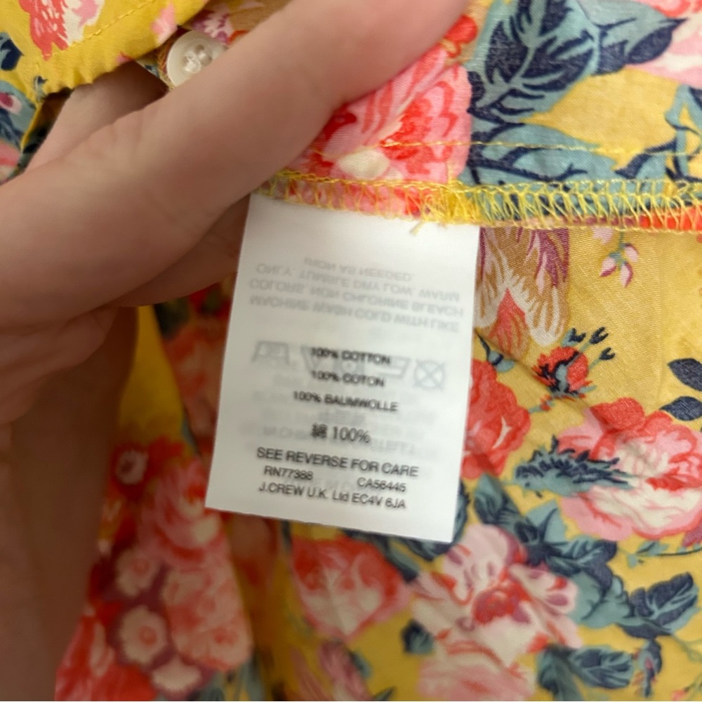 J. Crew x Liberty London Popover Floral Blouse - Picture 6 of 8